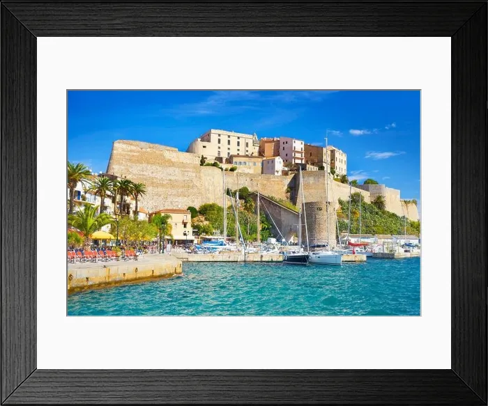 Framed Print : Calvi, view to Citadel and Qaui Landry, Balagne, West Coast, Corsica Island, France Framed Print : Calvi, view to Citadel and Qaui Landry, Balagne, West Coast, Corsica Island, France