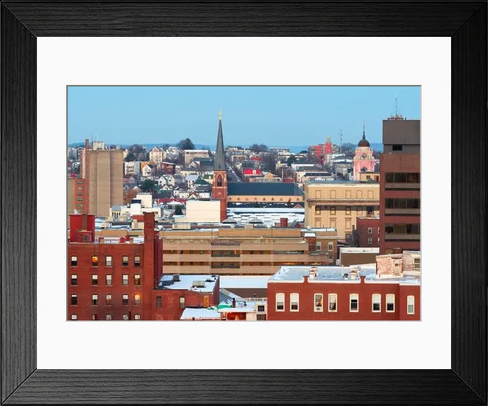 Framed Print : Portland, Maine, USA downtown skyline Framed Print : Portland, Maine, USA downtown skyline