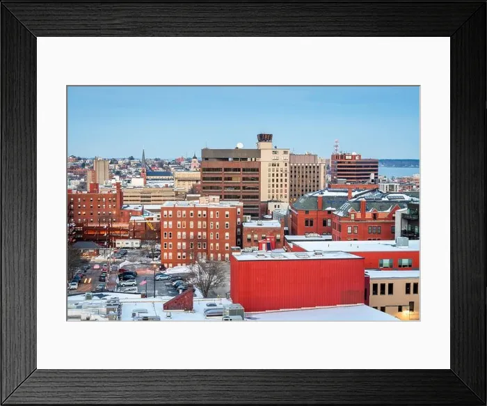 Framed Print : Portland, Maine, USA downtown skyline Framed Print : Portland, Maine, USA downtown skyline