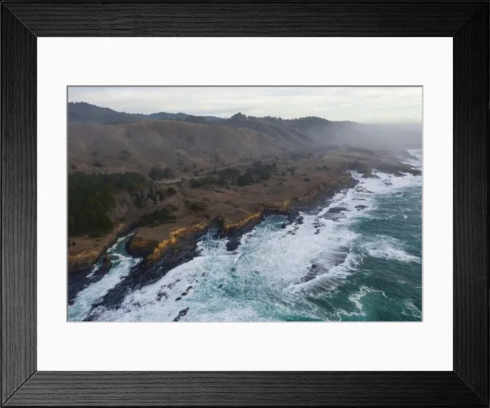 Framed Print : The cold, nutrient-rich waters of the Pacific Ocean beat against the rocky and incredibly scenic coastline of Northern California in Mendocino Framed Print : The cold, nutrient-rich waters of the Pacific Ocean beat against the rocky and incredibly scenic coastline of Northern California in Mendocino
