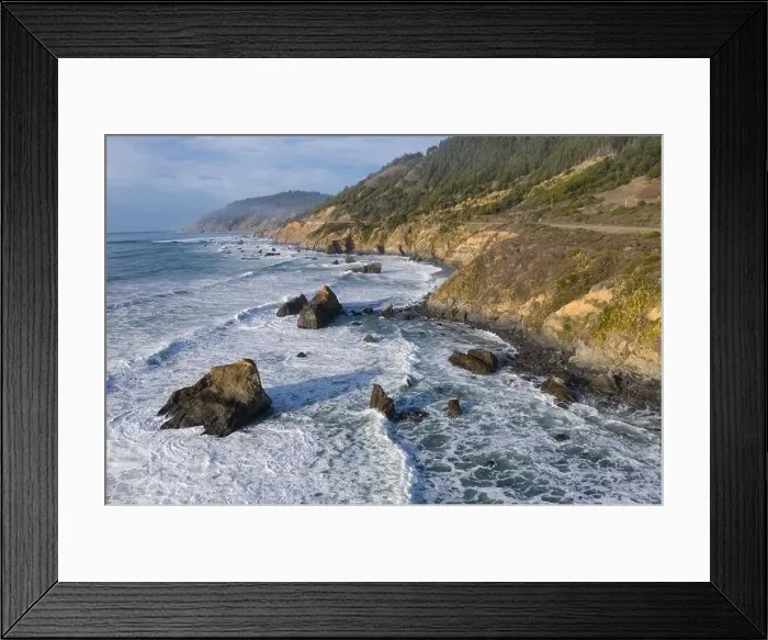 Framed Print : The cold, nutrient-rich waters of the Pacific Ocean beat against the rocky and incredibly scenic coastline of Northern California in Mendocino Framed Print : The cold, nutrient-rich waters of the Pacific Ocean beat against the rocky and incredibly scenic coastline of Northern California in Mendocino