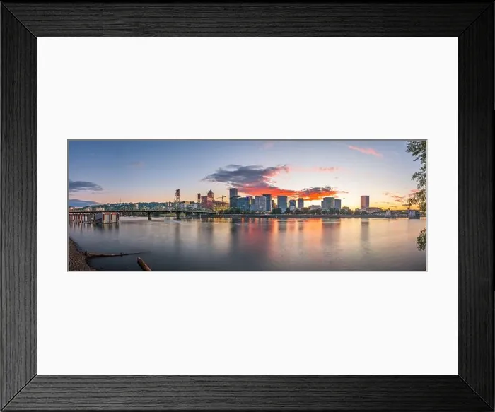 Framed Print : Portland, Oregon, USA skyline at dusk on the Willamette River Framed Print : Portland, Oregon, USA skyline at dusk on the Willamette River