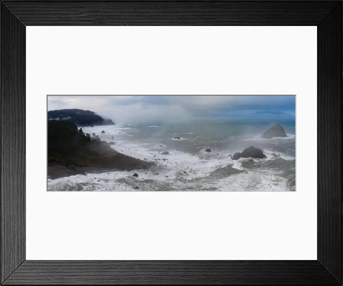 Framed Print : The marine layer drifts over the coastline of Northern California in Klamath. This region is home to the world's most beautiful temperate forests Framed Print : The marine layer drifts over the coastline of Northern California in Klamath. This region is home to the world's most beautiful temperate forests