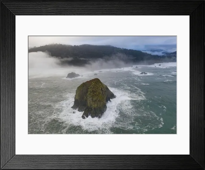Framed Print : The Pacific Ocean washes against rugged sea stacks found just off the scenic coast of Northern California in Klamath Framed Print : The Pacific Ocean washes against rugged sea stacks found just off the scenic coast of Northern California in Klamath