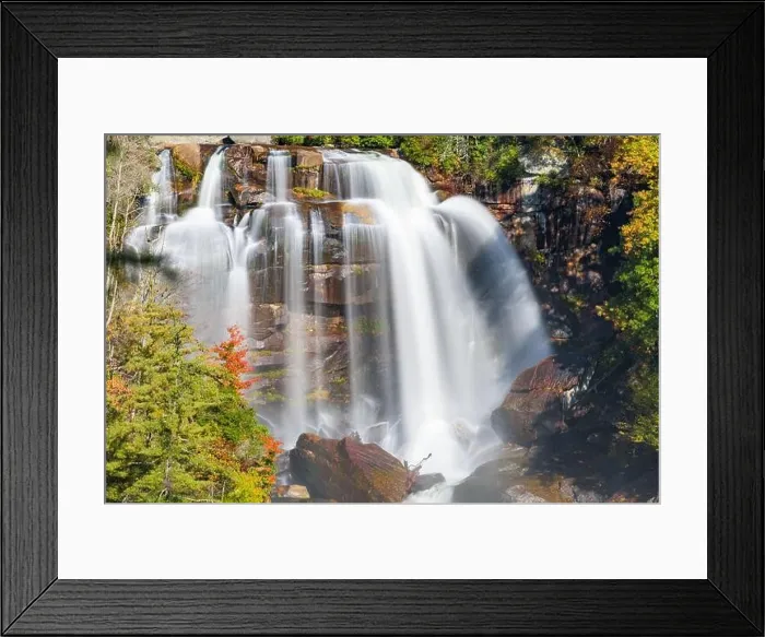 Framed Print : Whitewater Falls, North Carolina, USA in the autumn season Framed Print : Whitewater Falls, North Carolina, USA in the autumn season