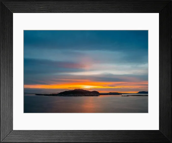 Framed Print : Alesund, Norway. Amazing Natural Bright Dramatic Sky Above Alesund Valderoya And Islands In Sunset Time. Colorful Sky Background. Beauty In Norwegian Framed Print : Alesund, Norway. Amazing Natural Bright Dramatic Sky Above Alesund Valderoya And Islands In Sunset Time. Colorful Sky Background. Beauty In Norwegian