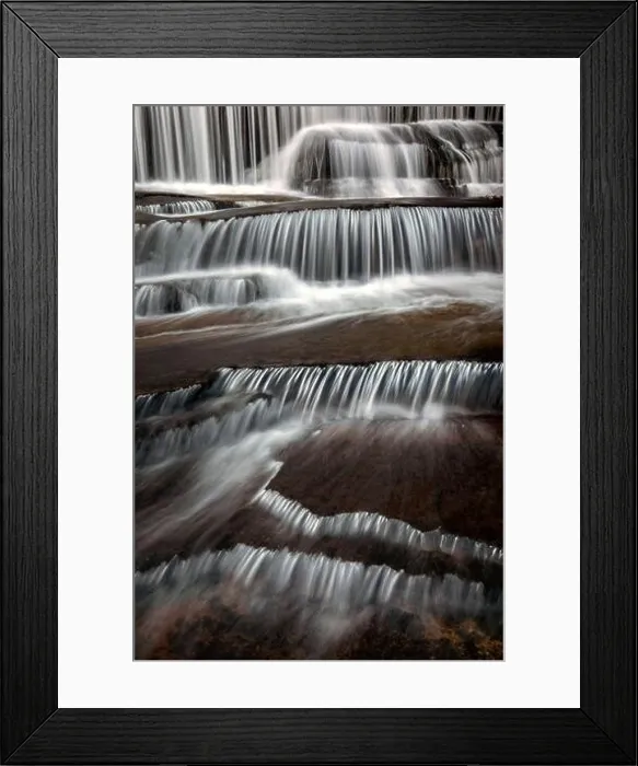 Framed Print : Moody long-exposure water blurs at Grogan Creek Falls - Butter Gap Trail, Pisgah National Forest, near Brevard, North Carolina, USA Framed Print : Moody long-exposure water blurs at Grogan Creek Falls - Butter Gap Trail, Pisgah National Forest, near Brevard, North Carolina, USA