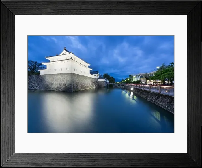 Framed Print : Sunpu Castle, Shizuoka, Japan at twilight Framed Print : Sunpu Castle, Shizuoka, Japan at twilight