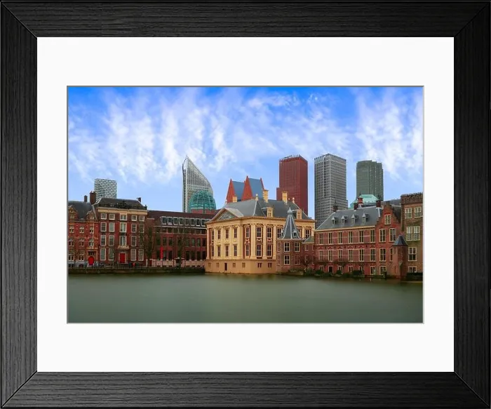 Framed Print : The Hague, Netherlands cityscape in the afternoon Framed Print : The Hague, Netherlands cityscape in the afternoon