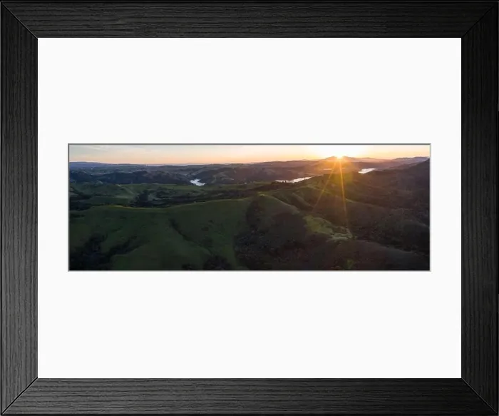 Framed Print : A brilliant sunrise greets the hills of the East Bay, not far from San Francisco Bay in California Framed Print : A brilliant sunrise greets the hills of the East Bay, not far from San Francisco Bay in California