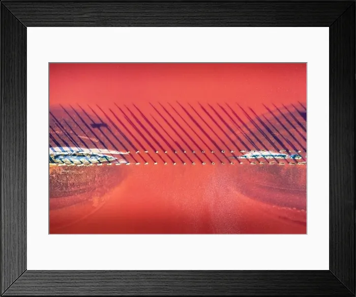 Framed Print : Abstract view of pink lake salt water from drone. Creative nature color concept. Top view background Framed Print : Abstract view of pink lake salt water from drone. Creative nature color concept. Top view background