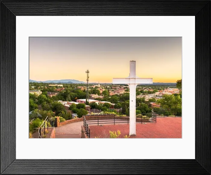 Framed Print : Santa Fe, New Mexico, USA downtown skyline Framed Print : Santa Fe, New Mexico, USA downtown skyline