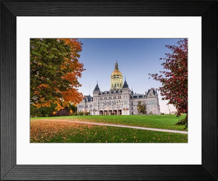 Framed Print : Connecticut State Capitol in Hartford, Connecticut, USA during autumn Framed Print : Connecticut State Capitol in Hartford, Connecticut, USA during autumn