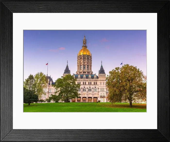 Framed Print : Connecticut State Capitol in Hartford, Connecticut, USA during autumn Framed Print : Connecticut State Capitol in Hartford, Connecticut, USA during autumn