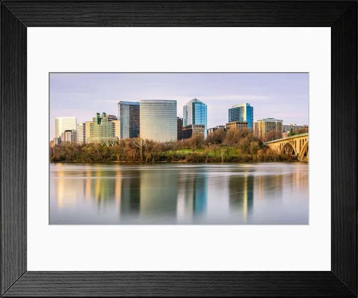 Framed Print : Rosslyn, Arlington, Virginia, USA skyline on the Potomac River Framed Print : Rosslyn, Arlington, Virginia, USA skyline on the Potomac River