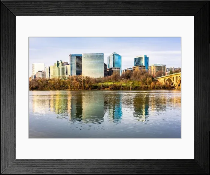 Framed Print : Rosslyn, Arlington, Virginia, USA skyline on the Potomac River Framed Print : Rosslyn, Arlington, Virginia, USA skyline on the Potomac River