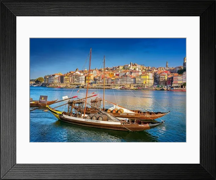 Framed Print : Rabelo Boats, Porto, Portugal Framed Print : Rabelo Boats, Porto, Portugal