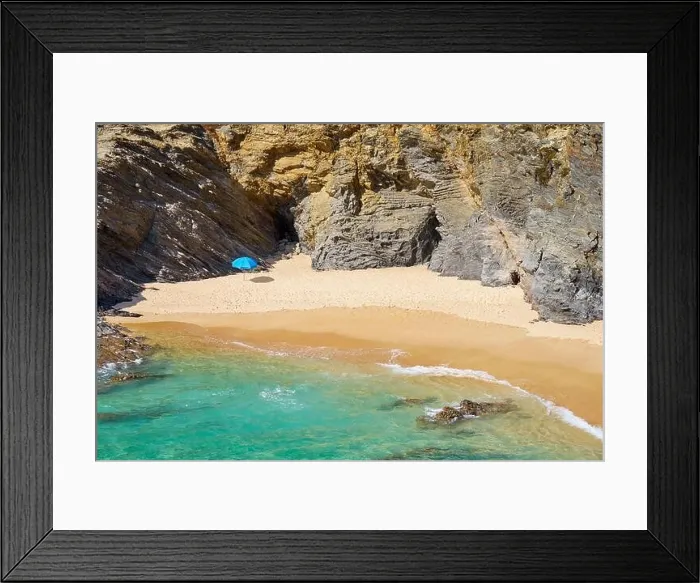 Framed Print : Bath Beach near Porto Covo, Vicentine Coast Natural Park, Portugal Framed Print : Bath Beach near Porto Covo, Vicentine Coast Natural Park, Portugal
