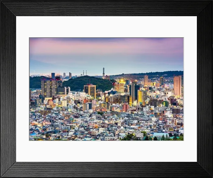 Framed Print : Shizuoka City, Japan downtown skyline at twilight Framed Print : Shizuoka City, Japan downtown skyline at twilight