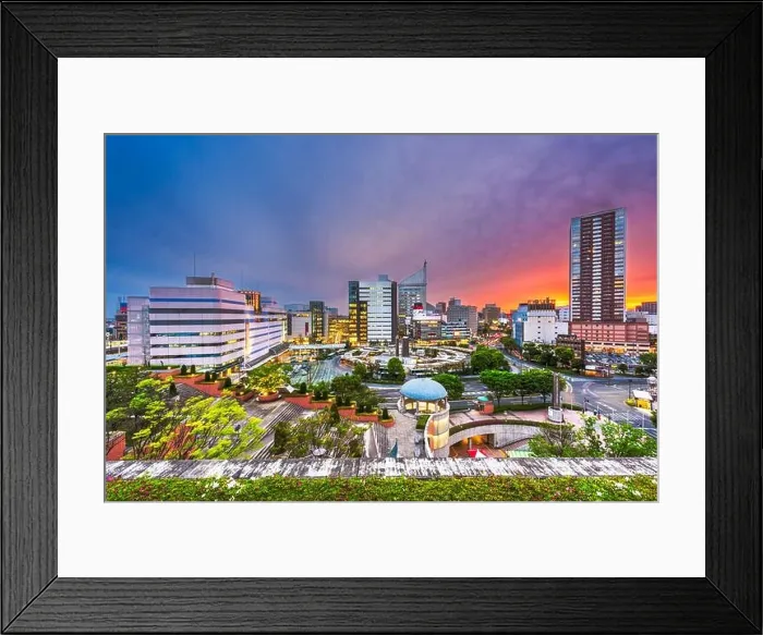 Framed Print : Hamamatsu City, Shizuoka, Japan downtown skyline at twilight Framed Print : Hamamatsu City, Shizuoka, Japan downtown skyline at twilight
