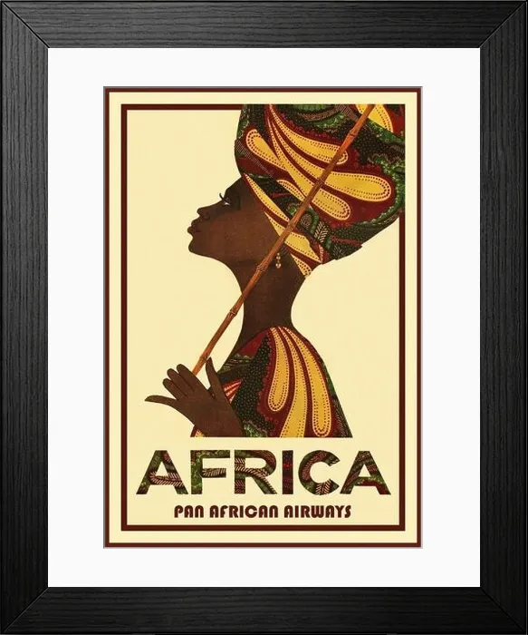 Framed Print : Vintage Travel Africa Framed Print : Vintage Travel Africa
