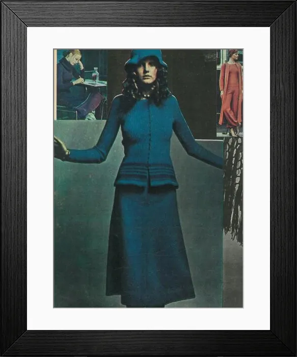 Framed Print : Vintage illustration colour retro graphic design 60s Framed Print : Vintage illustration colour retro graphic design 60s