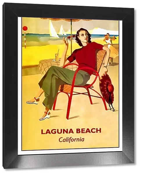 California - Vintage travel poster from the 1940's