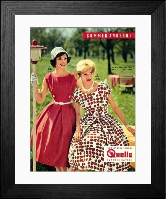 Framed Print : trade, catalogues & flysheets, Quelle catalouge, Germany, 1959, Additional-Rights-Clearences-Not Available Framed Print : trade, catalogues & flysheets, Quelle catalouge, Germany, 1959, Additional-Rights-Clearences-Not Available