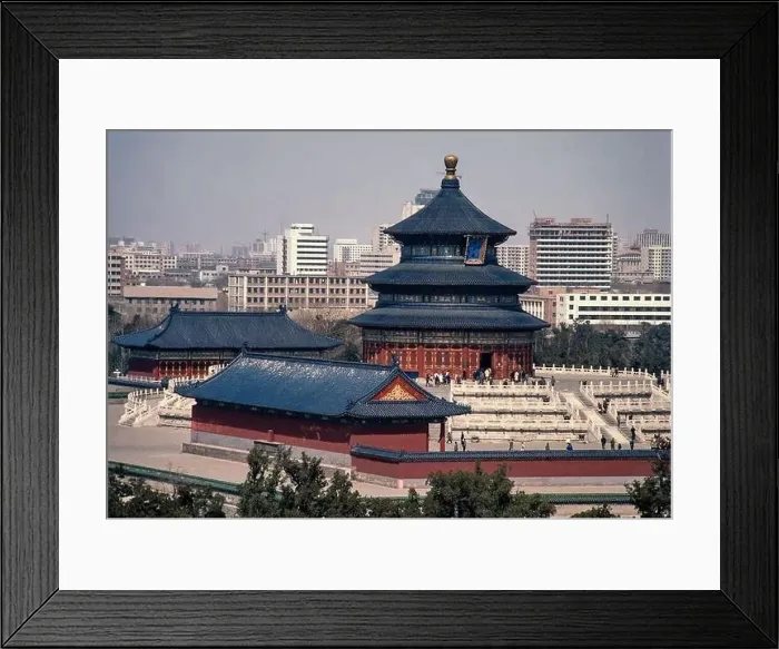 Framed Print : Beijing, China - Mar 1987: The Temple of Heaven in Beijing, China. Scanned 35mm film Framed Print : Beijing, China - Mar 1987: The Temple of Heaven in Beijing, China. Scanned 35mm film