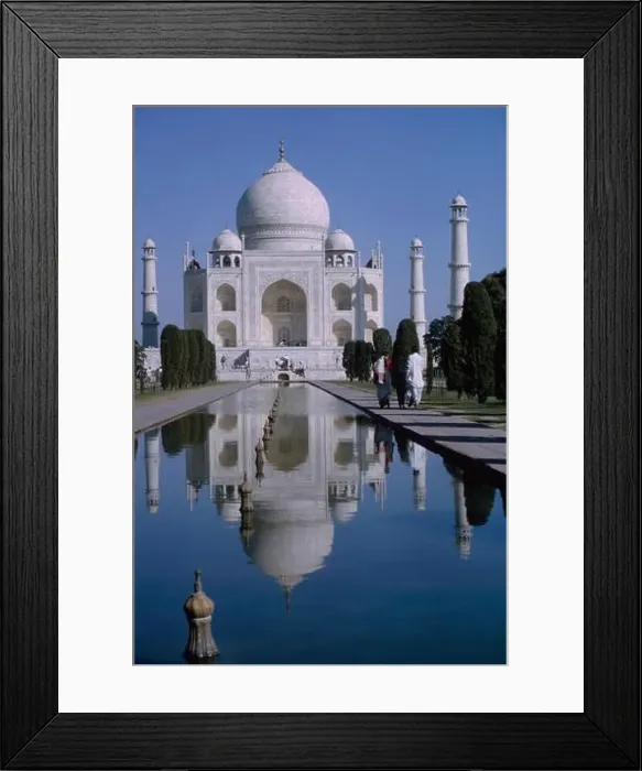 Framed Print : Taj Mahal and Reflecting Pool, Agra, India, 1962 Framed Print : Taj Mahal and Reflecting Pool, Agra, India, 1962