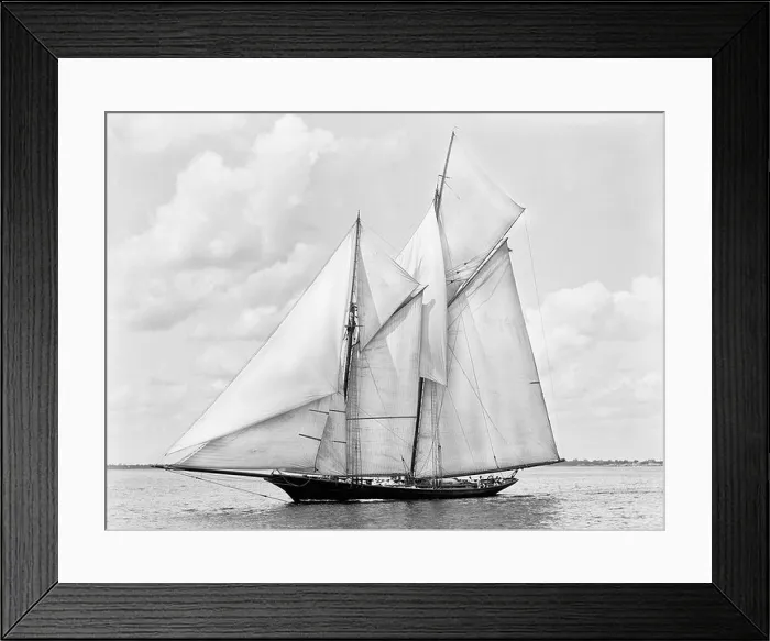 Framed Print : The Volunteer - America's Cup Winner in 1887, shown here in 1891 Framed Print : The Volunteer - America's Cup Winner in 1887, shown here in 1891