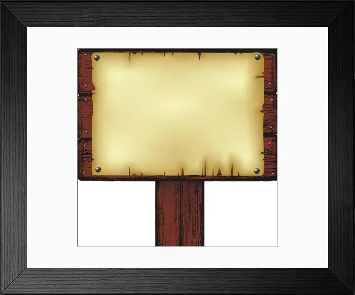 Framed Print : notice board Framed Print : notice board