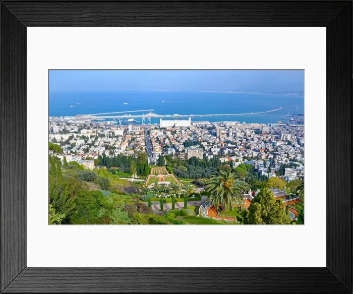 Framed Print : Overlooking Haifa, Israel from Mt Carmel Framed Print : Overlooking Haifa, Israel from Mt Carmel