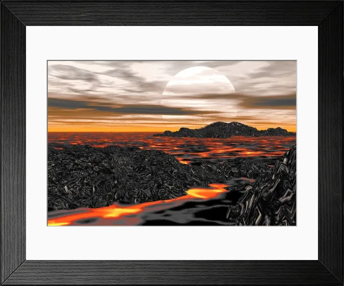 Framed Print : The Cryptic era - Earliest Geologic Evolution of the Earth & Moon