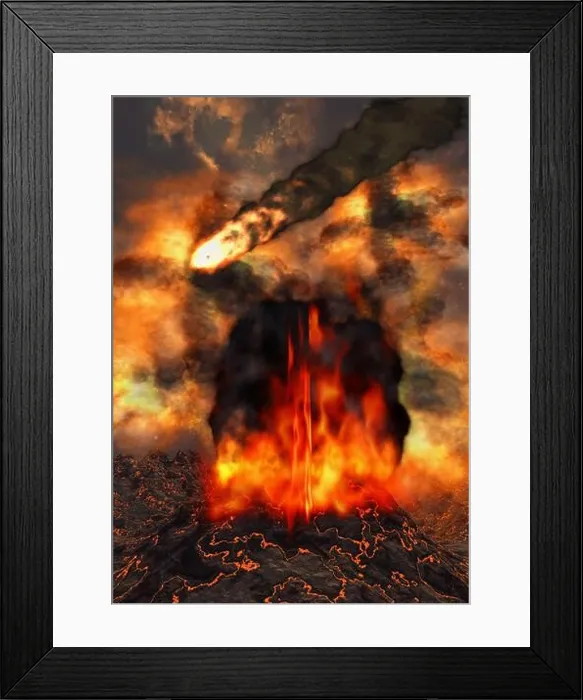 Framed Print : Genesis Volcanic Activity On A New Planet Framed Print : Genesis Volcanic Activity On A New Planet