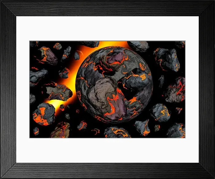 Framed Print : The Birth and Creation of New Planet, Possibly The Earth Framed Print : The Birth and Creation of New Planet, Possibly The Earth