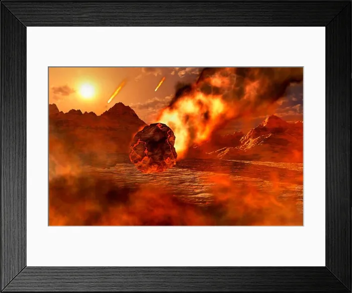 Framed Print : The Earth Forming 4.45 Billion Years Ago Framed Print : The Earth Forming 4.45 Billion Years Ago