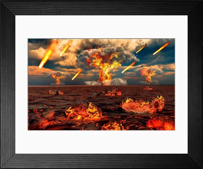 Framed Print : The Birth and Creation of New Planet, Possibly The Earth Framed Print : The Birth and Creation of New Planet, Possibly The Earth
