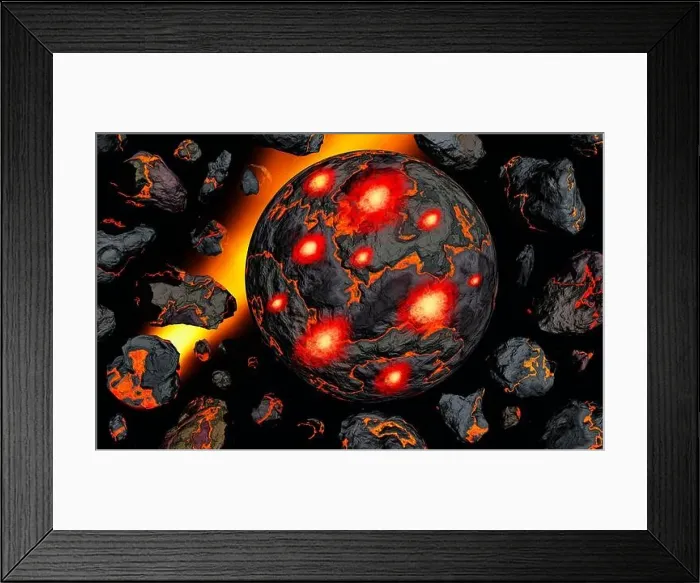 Framed Print : The Birth and Creation of New Planet, Possibly The Earth Framed Print : The Birth and Creation of New Planet, Possibly The Earth