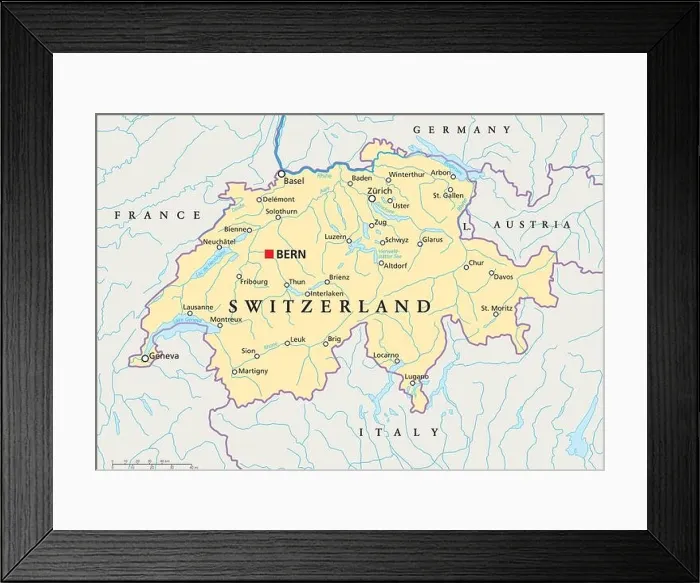 Framed Print : alps, switzerland, zurich, swiss, map, atlas, map of the world, bern, rhine Framed Print : alps, switzerland, zurich, swiss, map, atlas, map of the world, bern, rhine