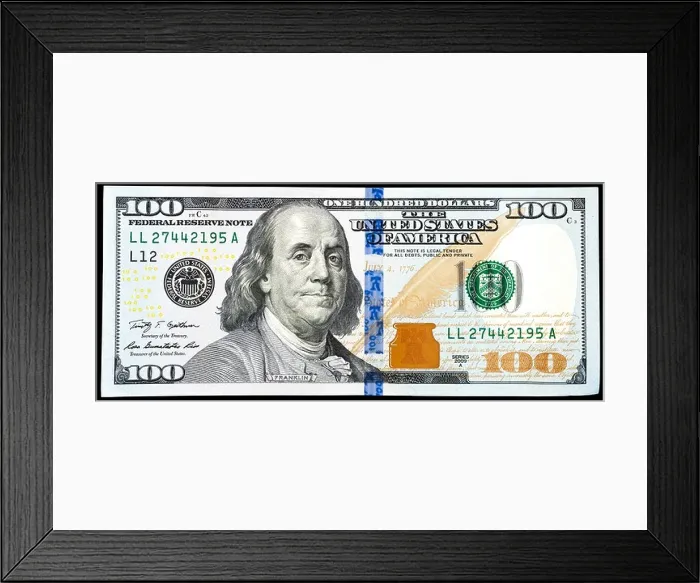 Framed Print : us 100 dollar bill Framed Print : us 100 dollar bill