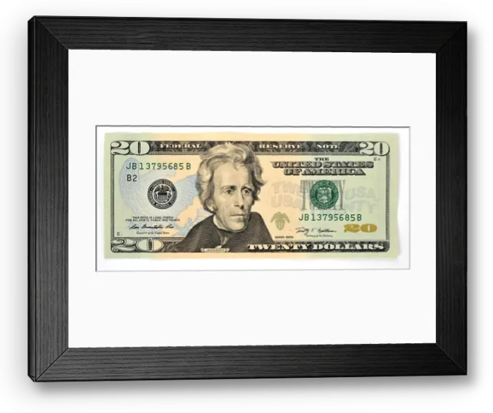 Framed Print : 20 U.S. dollar banknote Framed Print : 20 U.S. dollar banknote