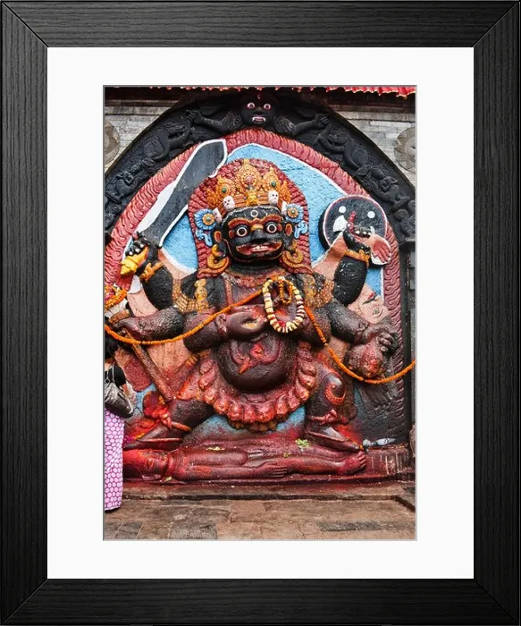 Framed Print : Kala Bhairava statue at Hanuman Dhoka, Durbar Square, Kathmandu, Nepal Framed Print : Kala Bhairava statue at Hanuman Dhoka, Durbar Square, Kathmandu, Nepal