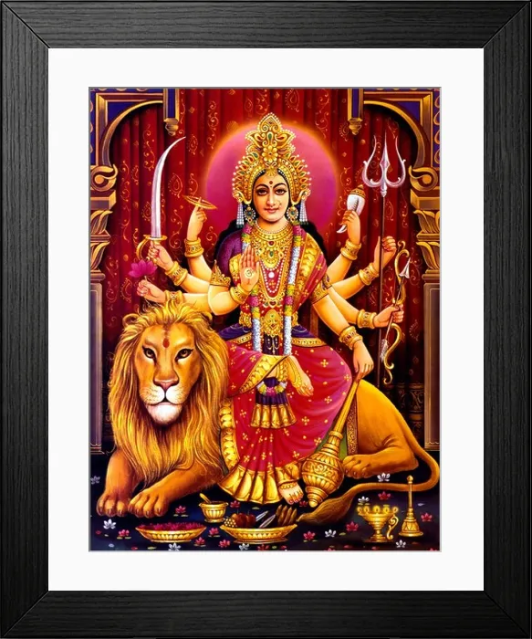Framed Print : Durga Hindu Goddess Framed Print : Durga Hindu Goddess