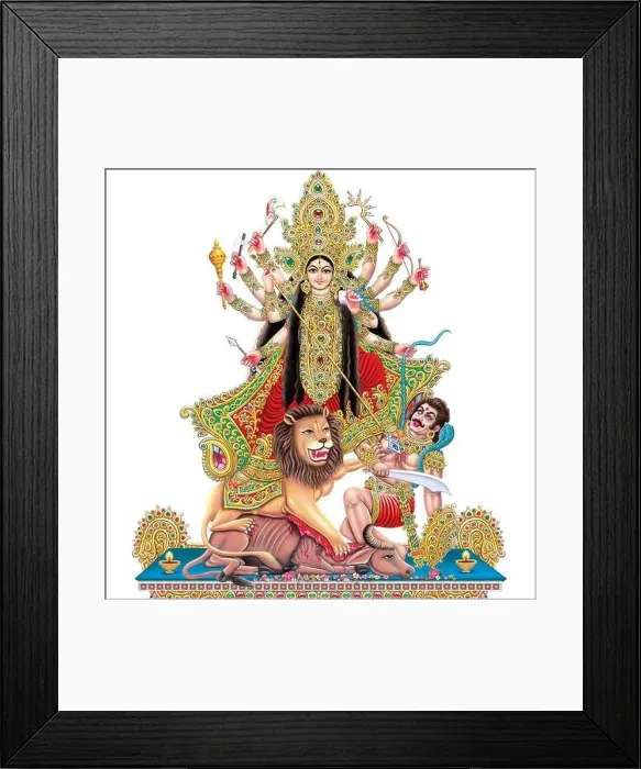 Framed Print : Indian Goddess Durga Digital Painings from printing house