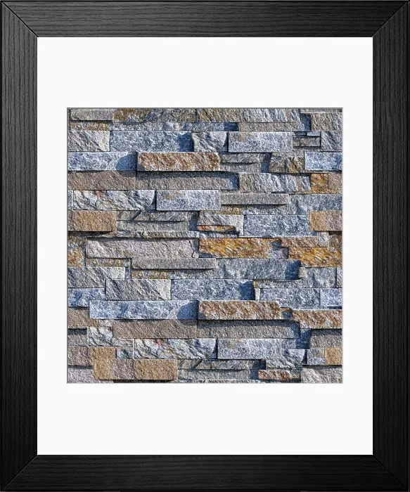 Framed Print : Stone Wall Seamless Texture Tile Framed Print : Stone Wall Seamless Texture Tile