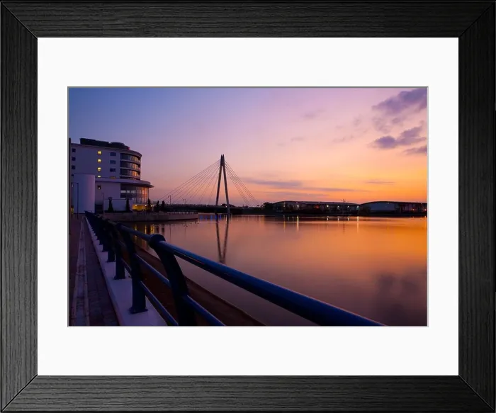 Framed Print : Sunset over Marine Lake Southport, Merseyside, UK Framed Print : Sunset over Marine Lake Southport, Merseyside, UK