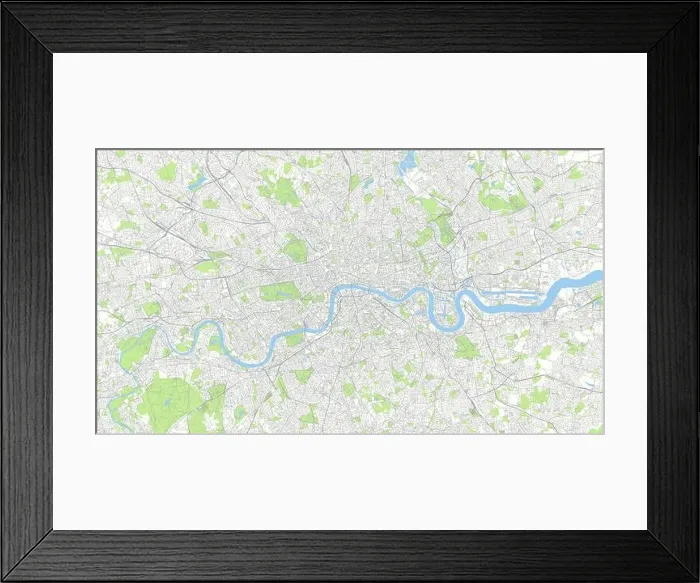 Framed Print : Сity map London, color detailed urban road plan, vector illustration Framed Print : Сity map London, color detailed urban road plan, vector illustration