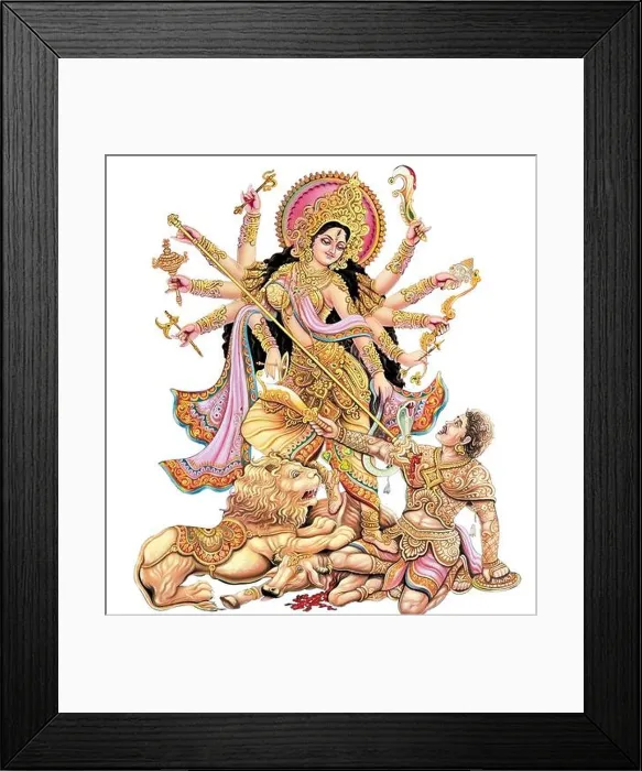 Framed Print : Indian Goddess Durga Digital Paintings from the printing house Framed Print : Indian Goddess Durga Digital Paintings from the printing house