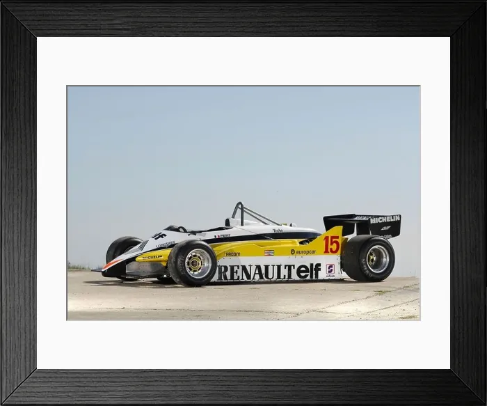 Framed Print : Renault RE30B F1 1982 race car Framed Print : Renault RE30B F1 1982 race car